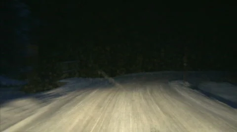 Night driving Stock Footage 622224