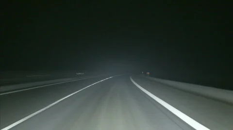 Night driving Stock Footage 647148