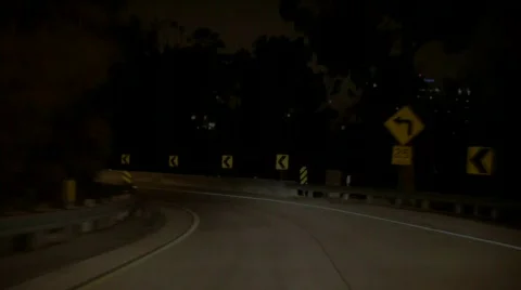 Night Driving Stock Footage 801505