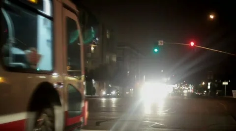 Night Driving Stock Footage 801554