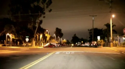 Night Driving Stock Footage 801636