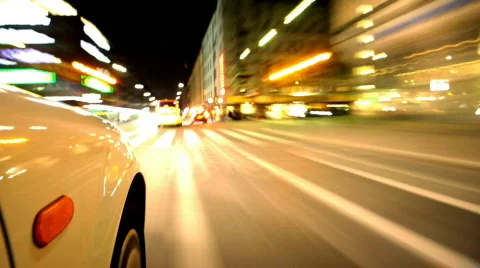 Night driving Stock Footage 875895