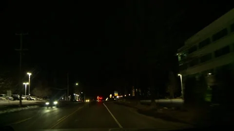 Night driving Stock-Footage 8557050