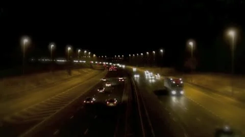 Night Driving Video stock 10683950