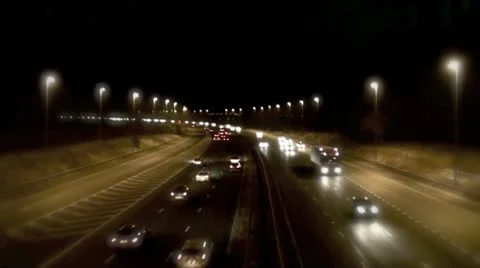 Night Driving Video stock 10718114