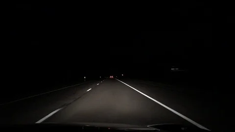 Night Driving Stock Footage 89792784