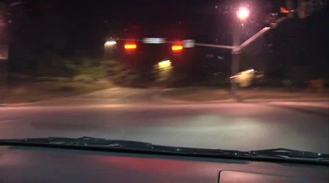 Night Driving Front Window Timelapse Video stock 1065002