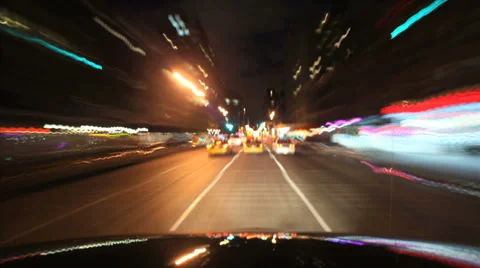 Night Driving, New York City Stock Footage