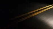 Night Driving Road Double Yellow Line Stock Video Stock Footage
