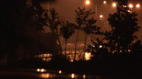 Night Driving In The Storm, 스톡 동영상 41065370