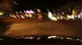 Night driving time lapse, cars leave traces with lights, city HD Footage