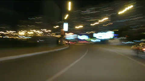 Night driving time lapse 库存影片 509242
