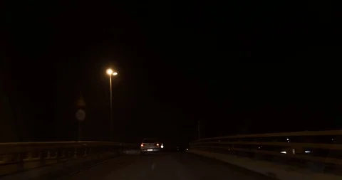 Night Driving Time lapse Stock Footage 122590722