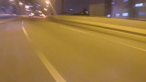 Night driving time lapse Stock Footage 133378241