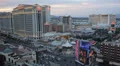 Night Dusk Las Vegas Strip Caesars Palace Hotel Casino Gaming Blackjack Roulette HD Footage