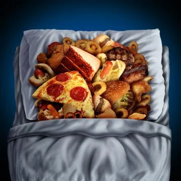 Night Eating Stock Illustration