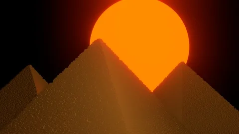 Night in Egypt Stock Footage 125141980