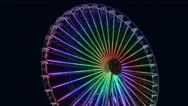 Night Entertainment Ferris Wheel.. Stock Footage