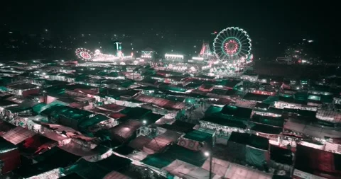 Night fair in india Stockbeeldmateriaal 304191013