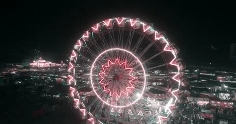 Night fair in india Stockbeeldmateriaal 304191034