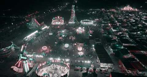 Night fair in india Stockbeeldmateriaal 304191056