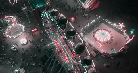 Night fair in india Stockbeeldmateriaal 304191121