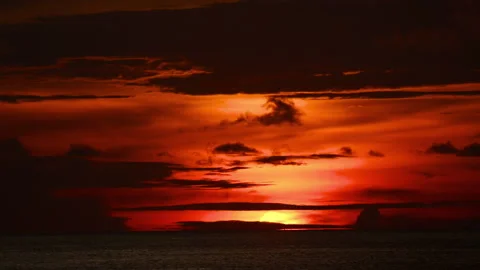 Night falls after sunset Stock Footage 168659041