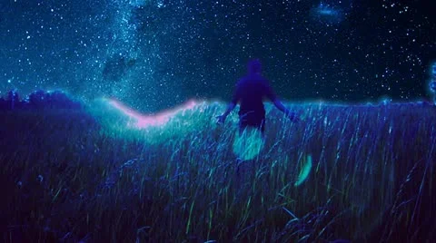 Night field Stock Footage 11149137