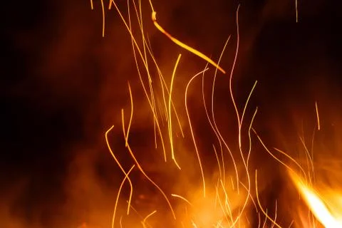 Night fire background Stock Photos