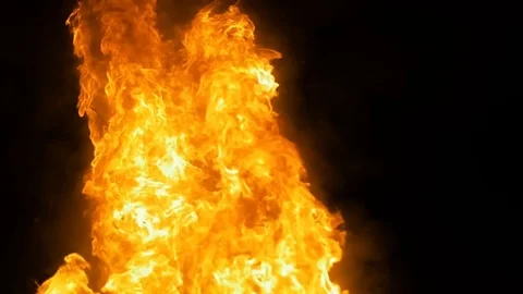 Night fire. Bonfire Stock Footage 74500498