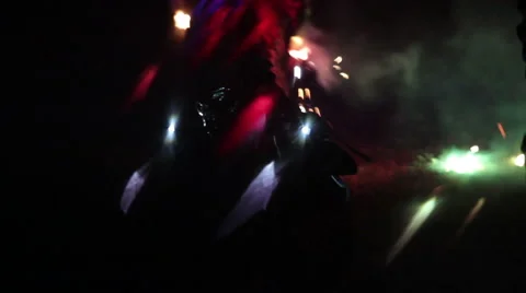 Night fire demons Stock Footage 60563683