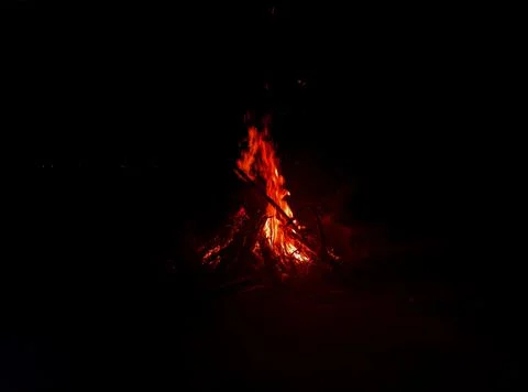 Night fire Stock Photos