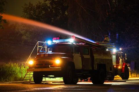 Night fire Stock Photos