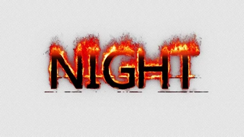 Night Flame Video stock 340570695