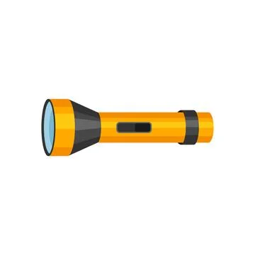 Night flashlight cartoon vector illustration Illustration