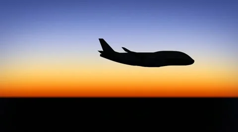 Night flight Video stock 10747438