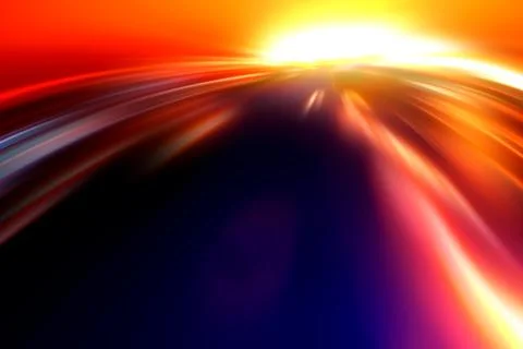 Night flight Stock Illustration