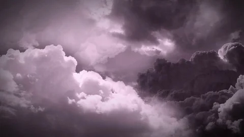 Night Flight Over Clouds  Stock Footage 70692347