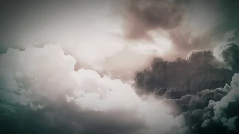 Night Flight Over Clouds  Stock Footage 70692514