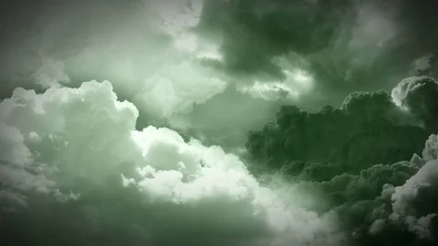 Night Flight Over Clouds  Stock Footage 70692523