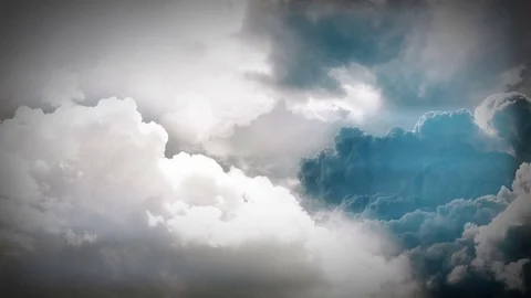 Night Flight Over Clouds  Stock Footage 70692690