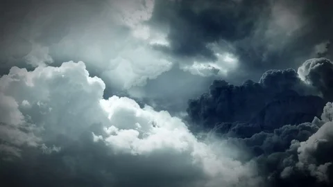 Night Flight Over Clouds Stock Footage 70692716