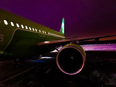 Night flight Stock Photos