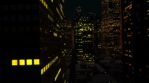 Night Flight Strait Stock Footage 23457801