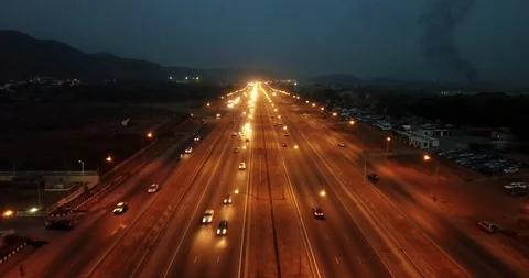 Night flight3 Stock Footage 126732868