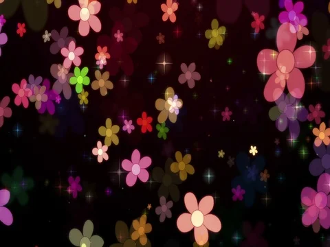 Night flowers1 Stock Footage 76689218