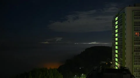 Night fog Stock Footage 214490440