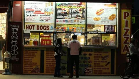 Night Food Stock Footage 11360681