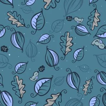 Night forest Stock Illustration