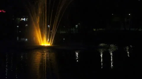 Night fountain Video stock 25646786